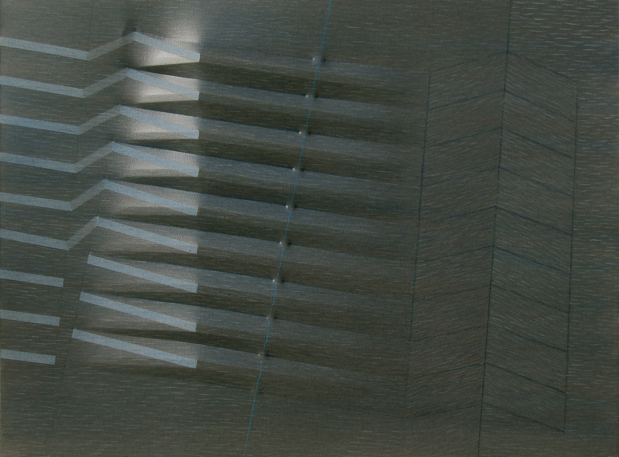 AGBO-046grigio, 1986, 97×130 cm, tela estroflessa e acrilico